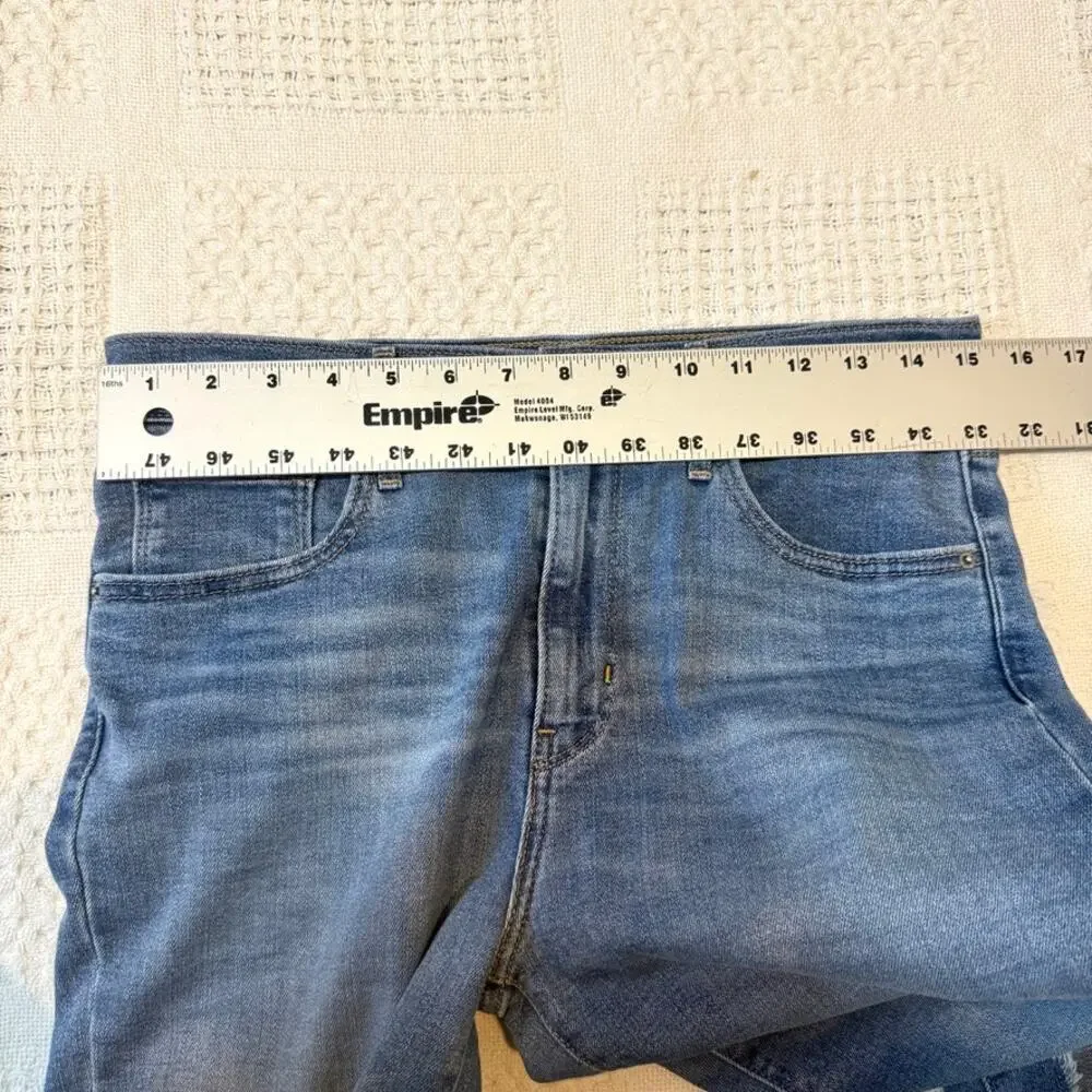 Levi's 29 724 high rise straight crop distressed stretch jeans J1 2745 - Picture 2 of 12